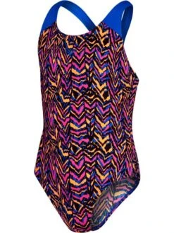 Speedo Splashback One Piece - Blue Flame/Boost Orange