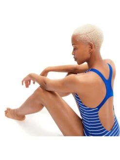 Speedo Medalist One Piece - Chroma Blue/White -Outlet Swim Goggles Pro Store 00305314358 4