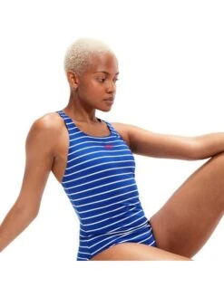 Speedo Medalist One Piece - Chroma Blue/White -Outlet Swim Goggles Pro Store 00305314358 5