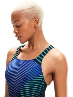 Speedo Medalist One Piece - Chroma Blue/Aquarium/Miami Lilac 15 Speedo Medalist One Piece - Chroma Blue/Aquarium/Miami Lilac -Outlet Swim Goggles Pro Store 00305514842 4