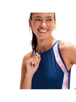 Speedo Panel Hydrasuit One Piece - Soft Coral/Miami Lilac -Outlet Swim Goggles Pro Store 00309114496 5