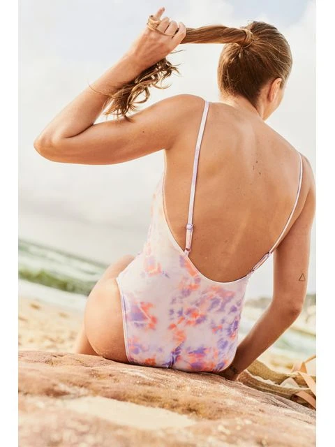 Speedo Adjustable Thinstrap One Piece - Miami Lilac/Soft Coral 12 Speedo Adjustable Thinstrap One Piece - Miami Lilac/Soft Coral - Image 10