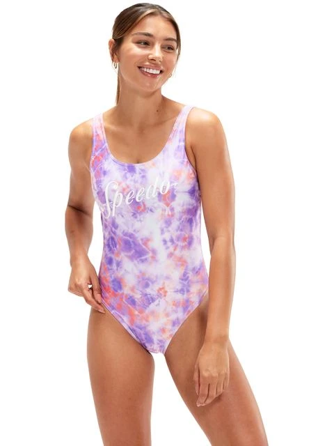 Speedo Deep U-Back One Piece - Miami Lilac/Soft Coral 4 Speedo Deep U-Back One Piece - Miami Lilac/Soft Coral - Image 2