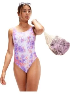 Speedo Deep U-Back One Piece - Miami Lilac/Soft Coral 14 Speedo Deep U-Back One Piece - Miami Lilac/Soft Coral -Outlet Swim Goggles Pro Store 00313414520 5