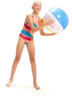 Speedo Medalist One Piece - Soft Coral/Aquarium -Outlet Swim Goggles Pro Store 00313914499 4