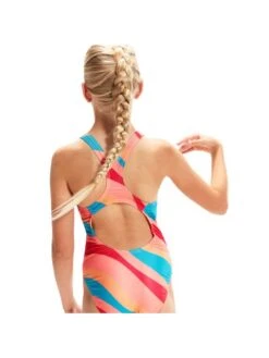 Speedo Medalist One Piece - Soft Coral/Aquarium -Outlet Swim Goggles Pro Store 00313914499 6