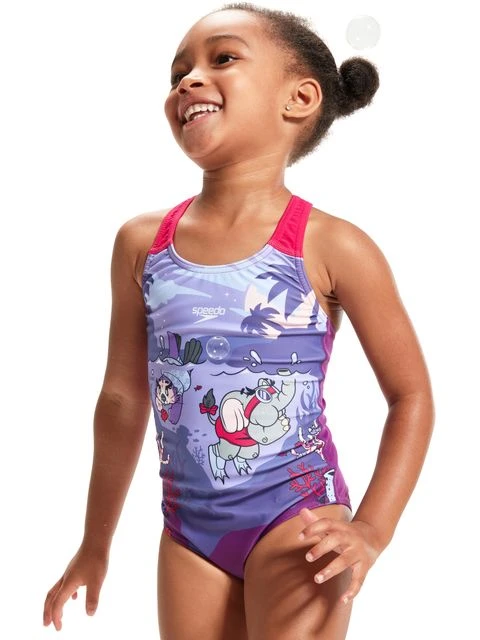 Speedo Crossback One Piece - Swim Squad 10 Speedo Crossback One Piece - Swim Squad - Image 8