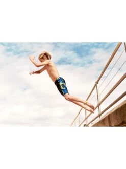 Speedo Panel Jammers - Flame/Yellow/Green -Outlet Swim Goggles Pro Store 00316214735 2