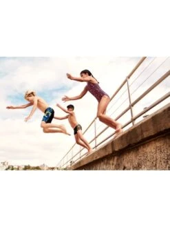 Speedo Panel Jammers - Flame/Yellow/Green -Outlet Swim Goggles Pro Store 00316214735 5