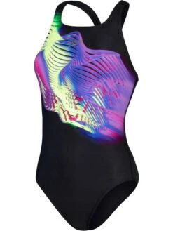 Speedo Medalist One Piece - Electric Pink/Miami Lilac/Bright Zest