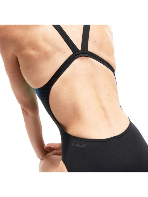 Speedo Leaderback One Piece - Chroma Blue/Fake Green/Aquasplash 8 Speedo Leaderback One Piece - Chroma Blue/Fake Green/Aquasplash - Image 6