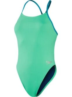 Speedo Tie Back One Piece - Fake Green/Aquarium