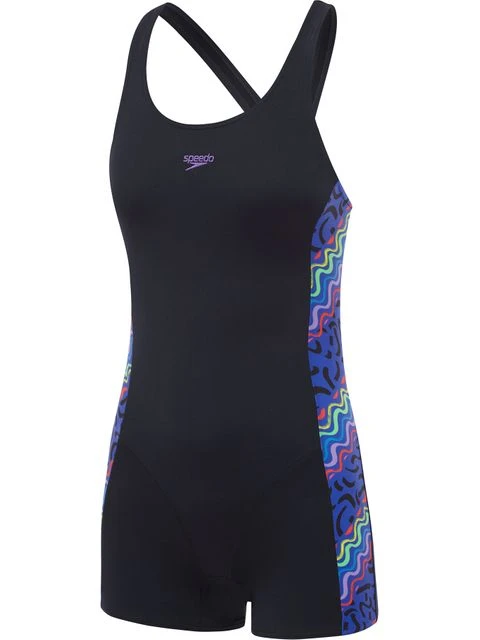 Speedo Leaderback Legsuit - Miami Lilac/Beautiful Blue 3 Speedo Leaderback Legsuit - Miami Lilac/Beautiful Blue