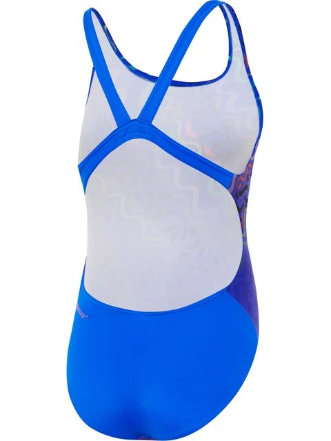 Speedo Leaderback One Piece - Powerstrike Beautiful Blue/Miami Lilac 4 Speedo Leaderback One Piece - Powerstrike Beautiful Blue/Miami Lilac - Image 2