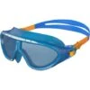 Speedo Junior Biofuse Rift Swim Mask - Blue Tint/Orange -Outlet Swim Goggles Pro Store 012132255
