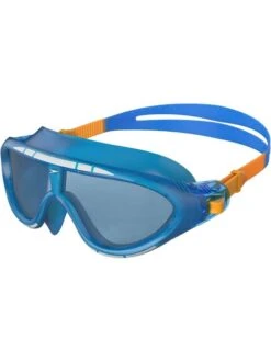 Speedo Junior Biofuse Rift Swim Mask - Blue Tint/Orange