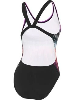 Speedo Chest Powerstrike Leaderback One Piece - Black/Neon Orchid -Outlet Swim Goggles Pro Store 02776h266 1