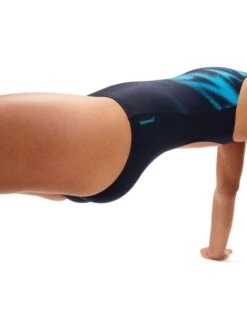 Speedo Muscleback One Piece - Hyperboom Navy/Bolt -Outlet Swim Goggles Pro Store 0869415121 8