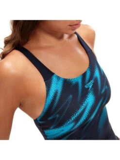 Speedo Muscleback One Piece - Hyperboom Navy/Bolt -Outlet Swim Goggles Pro Store 0869415121 9