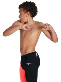 Speedo Fastskin Junior Endurance+ High Waisted Jammers - Phoenix Red/Oxid Grey -Outlet Swim Goggles Pro Store 09733h023 4