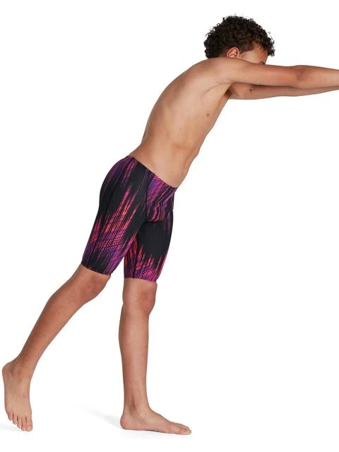 Speedo Fastskin Junior Endurance+ High Waisted Jammers - Phoenix Red/Violet 5 Speedo Fastskin Junior Endurance+ High Waisted Jammers - Phoenix Red/Violet - Image 3
