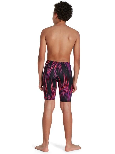 Speedo Fastskin Junior Endurance+ High Waisted Jammers - Phoenix Red/Violet 6 Speedo Fastskin Junior Endurance+ High Waisted Jammers - Phoenix Red/Violet - Image 4