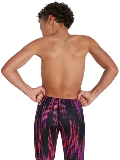 Speedo Fastskin Junior Endurance+ High Waisted Jammers - Phoenix Red/Violet 9 Speedo Fastskin Junior Endurance+ High Waisted Jammers - Phoenix Red/Violet - Image 7