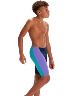 Speedo Fastskin Junior Endurance+ High Waisted Jammers - Navy/Aquarium/Miami Lilac -Outlet Swim Goggles Pro Store 09733h577 5