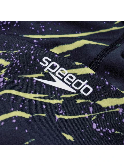 Speedo Fastskin Junior Endurance+ High Waisted Jammers - Navy/Miami Lilac/Spritz 6 Speedo Fastskin Junior Endurance+ High Waisted Jammers - Navy/Miami Lilac/Spritz - Image 4