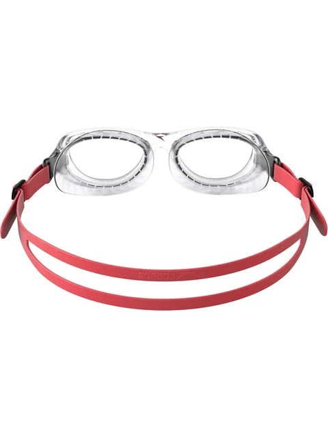 Speedo Futura Classic Junior Clear Goggles - Lava Red & Clear 5 Speedo Futura Classic Junior Clear Goggles - Lava Red & Clear - Image 3