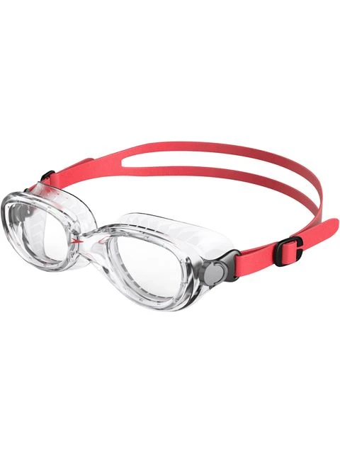 Speedo Futura Classic Junior Clear Goggles - Lava Red & Clear 3 Speedo Futura Classic Junior Clear Goggles - Lava Red & Clear