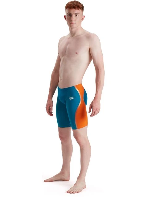 Speedo Fastskin LZR Pure Intent Jammers - Nordic Teal/Salso/Rose Gold 5 Speedo Fastskin LZR Pure Intent Jammers - Nordic Teal/Salso/Rose Gold - Image 3