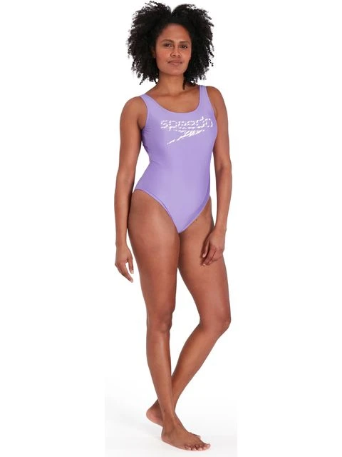 Speedo Logo Deep U-Back One Piece - Miami Lilac 5 Speedo Logo Deep U-Back One Piece - Miami Lilac - Image 3