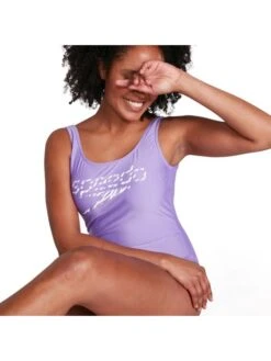 Speedo Logo Deep U-Back One Piece - Miami Lilac 17 Speedo Logo Deep U-Back One Piece - Miami Lilac -Outlet Swim Goggles Pro Store 12369h105 6