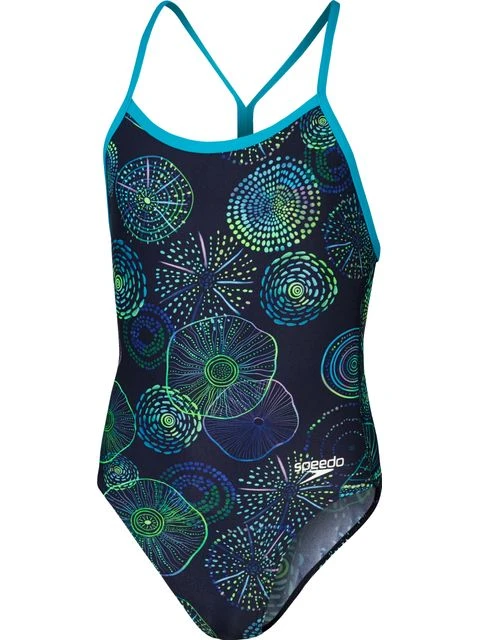 Speedo Lane Back One Piece - Jellyfish Glows 3 Speedo Lane Back One Piece - Jellyfish Glows