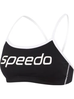 Speedo Crop Top - Black/White