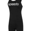 Speedo Leaderback Sport Legsuit - Black/White -Outlet Swim Goggles Pro Store 133073503