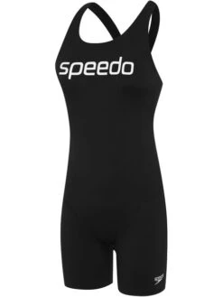 Speedo Leaderback Sport Legsuit - Black/White