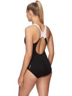 Speedo Splice One Piece - Black/White -Outlet Swim Goggles Pro Store 133083503 3