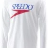 Speedo Vintage Long Sleeve T-Shirt - White 2 Speedo Vintage Long Sleeve T-Shirt - White -Outlet Swim Goggles Pro Store 134260003
