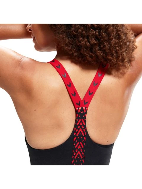 Speedo HydroPro Kneelength - Black/Red 9 Speedo HydroPro Kneelength - Black/Red - Image 8