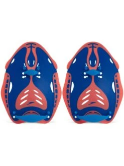 Speedo Power Paddles - Blue Flame/Fluro Tangerine