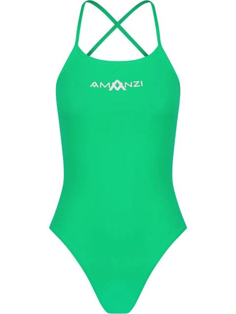 AMANZI Tie Back One Piece - Emerald 3 AMANZI Tie Back One Piece - Emerald