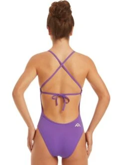 AMANZI Tie Back One Piece - Violet -Outlet Swim Goggles Pro Store amanzi tie back one piece violet am19284 2