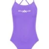 AMANZI Tie Back One Piece - Violet -Outlet Swim Goggles Pro Store amanzi tie back one piece violet am19284 3