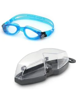 Aqua Sphere Kaiman Clear Goggles - Blue -Outlet Swim Goggles Pro Store aqua sphere kaiman clear goggles blue 171000 5