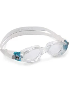 Aqua Sphere Kaiman Compact Clear Goggles - Clear & Turquoise 11 Aqua Sphere Kaiman Compact Clear Goggles - Clear & Turquoise -Outlet Swim Goggles Pro Store aqua sphere kaiman ladies clear goggles clear aqua 171300