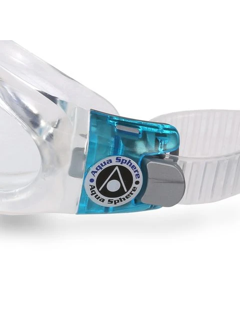 Aqua Sphere Kaiman Compact Clear Goggles - Clear & Turquoise 7 Aqua Sphere Kaiman Compact Clear Goggles - Clear & Turquoise - Image 5