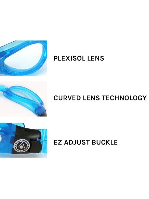 Aqua Sphere Kaiman Compact Clear Goggles - Clear & Turquoise 9 Aqua Sphere Kaiman Compact Clear Goggles - Clear & Turquoise - Image 7