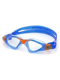 Aqua Sphere Kayenne Junior Clear Goggles - Blue & Orange